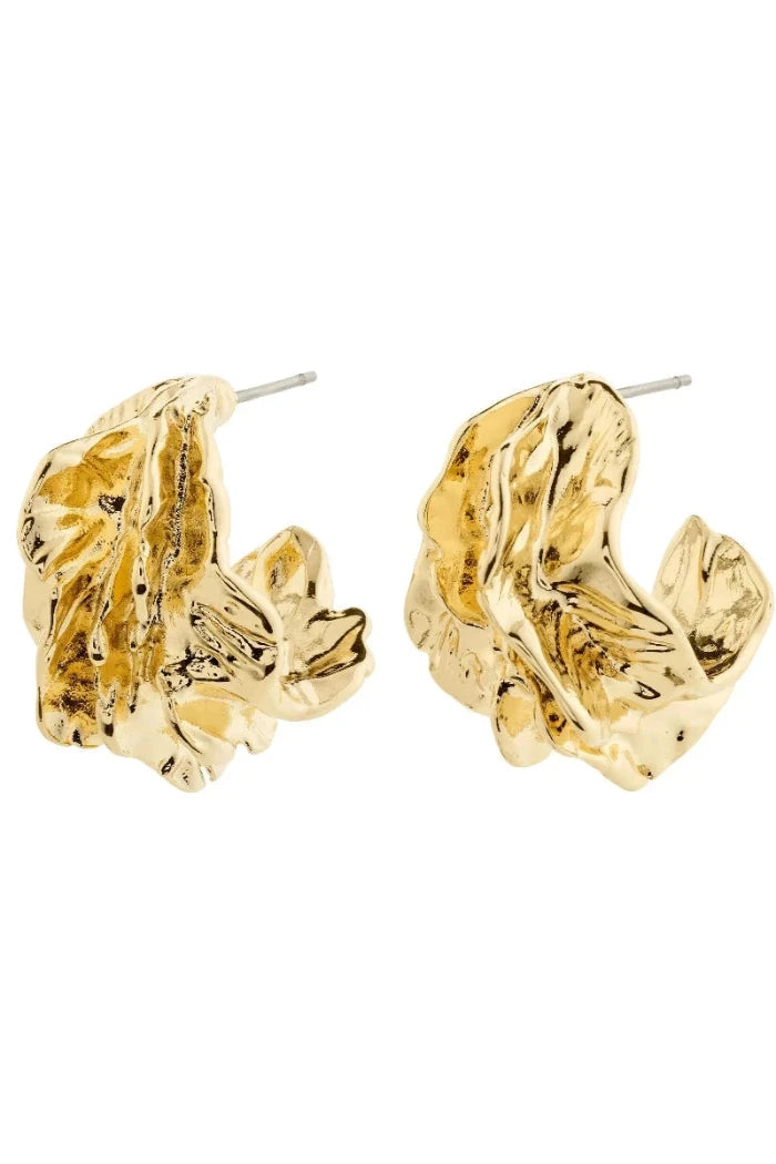 Eclipse hoops gold-plated