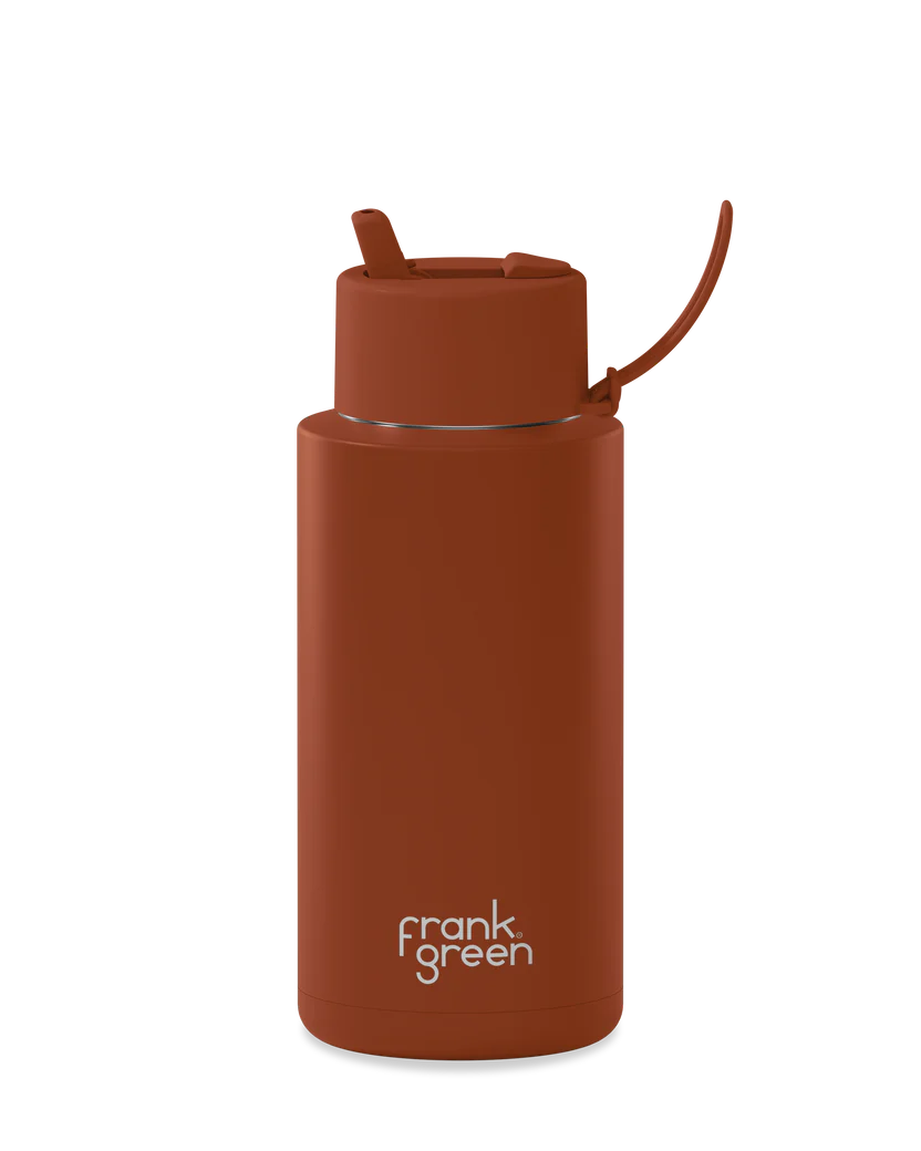 Frank Green Ceramic Reusable Bottle 34oz Straw Lid