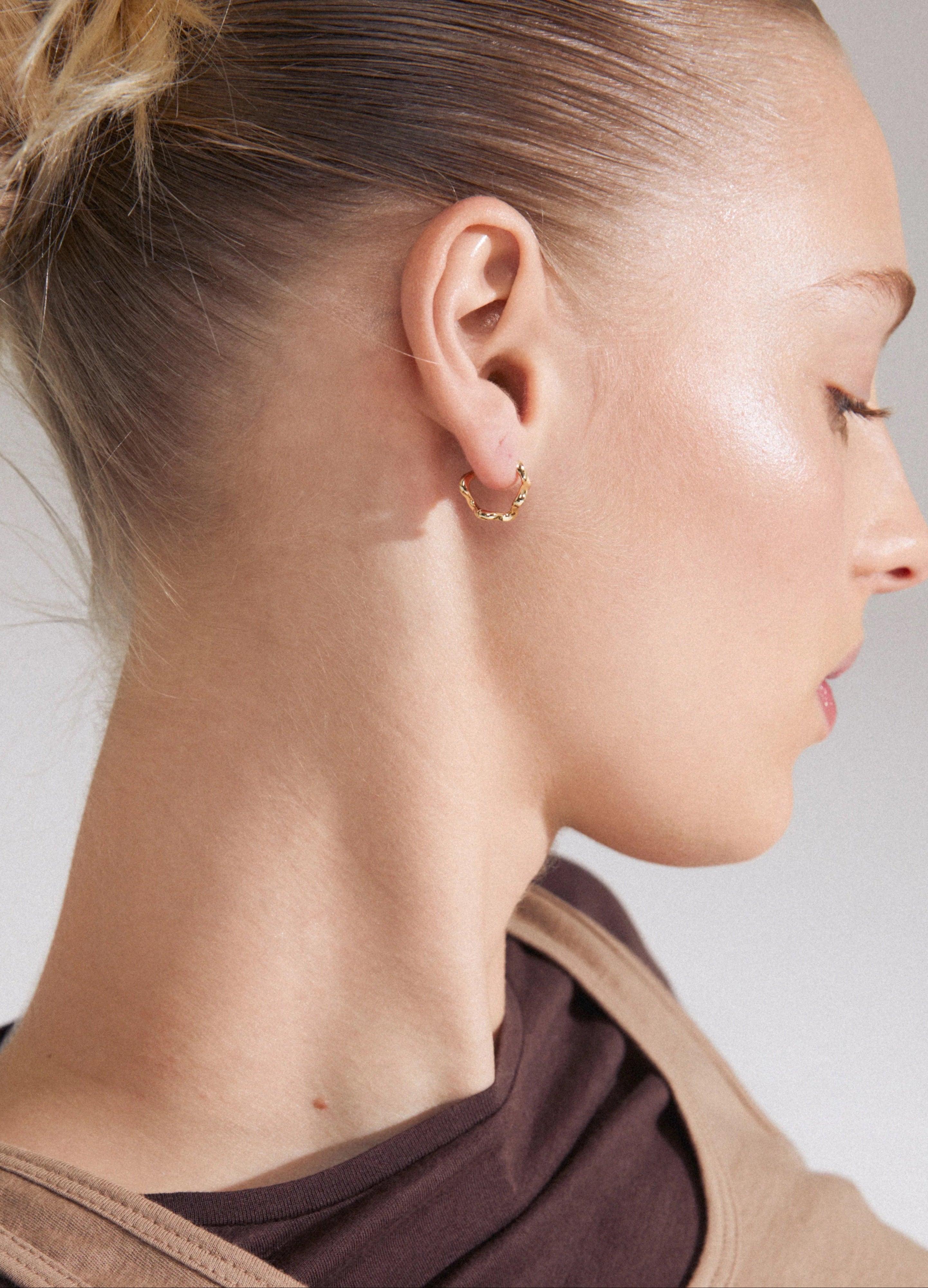 Penelope Recycled Earrings - Gold Plated