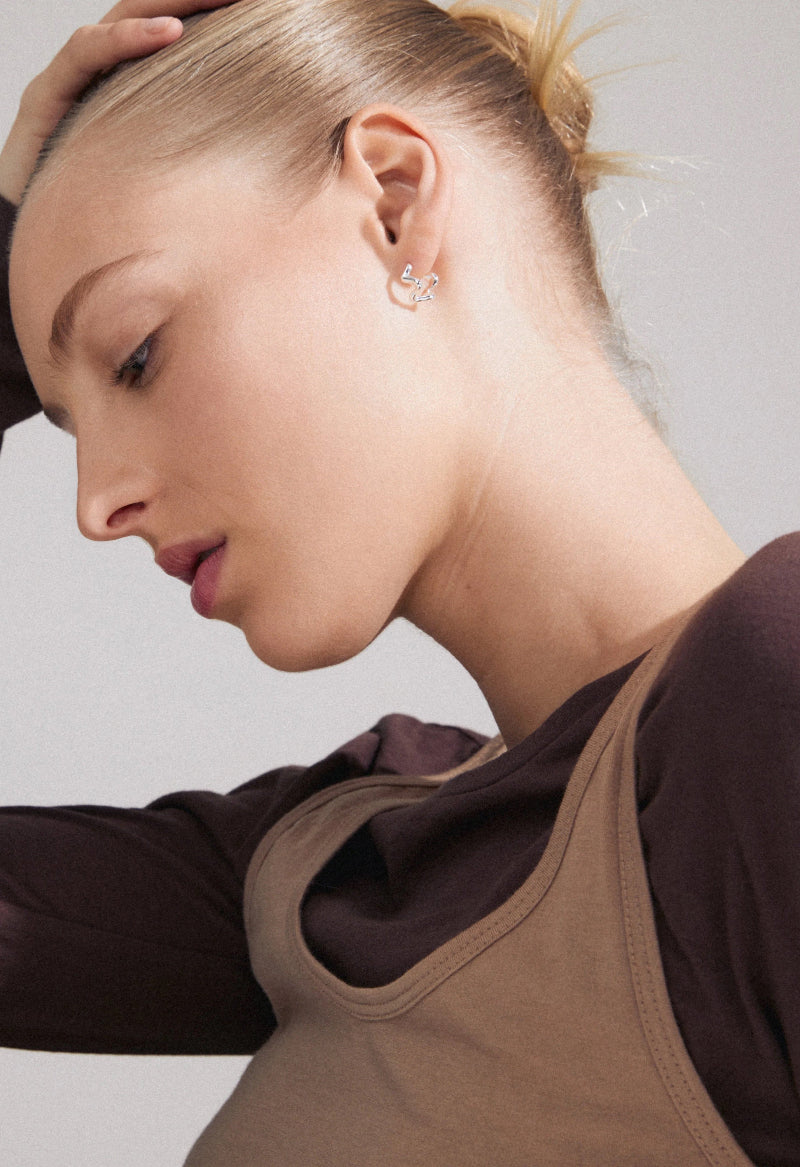 Penelope Recycled Earrings - Silver Plated