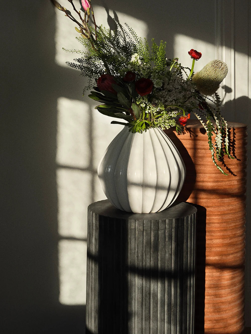 BROSTE Vase Wide Large White