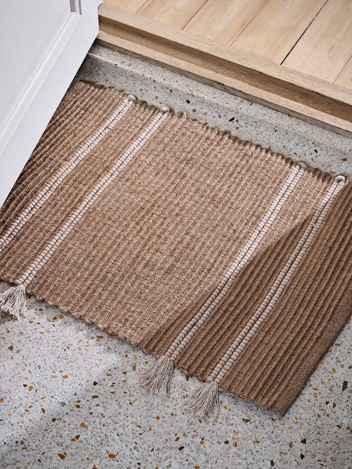 BROSTE Door Mat Ezra - Natural/Off White