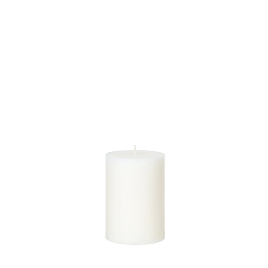 Pillar Candle - Narrow Short White 10cm x 7cm