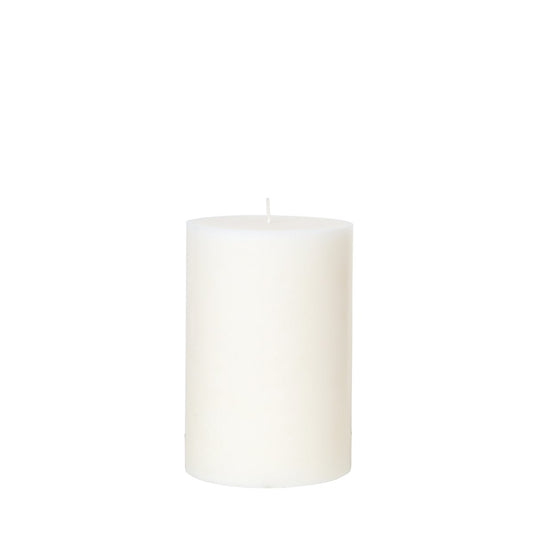 Pillar Candle - Wide Medium White 15cmx 10cm