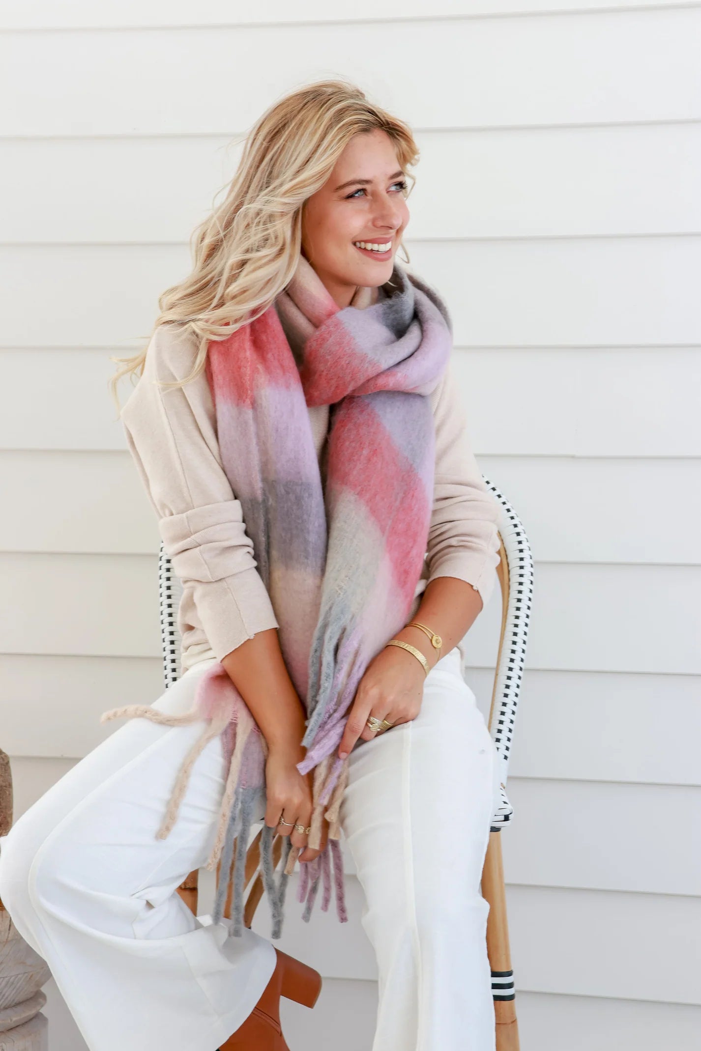 Cosy Scarf - Pink/Lilac