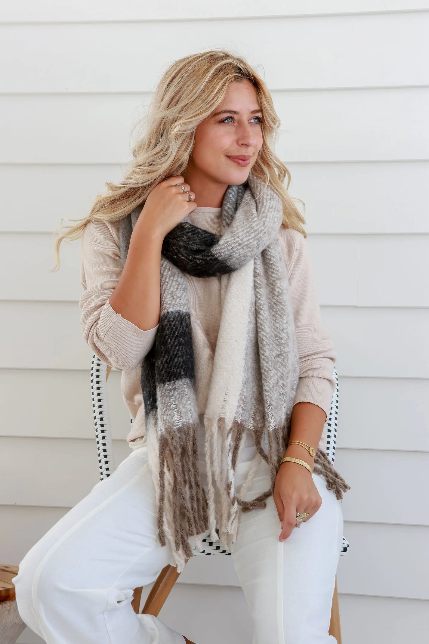 Cosy Scarf -Natural