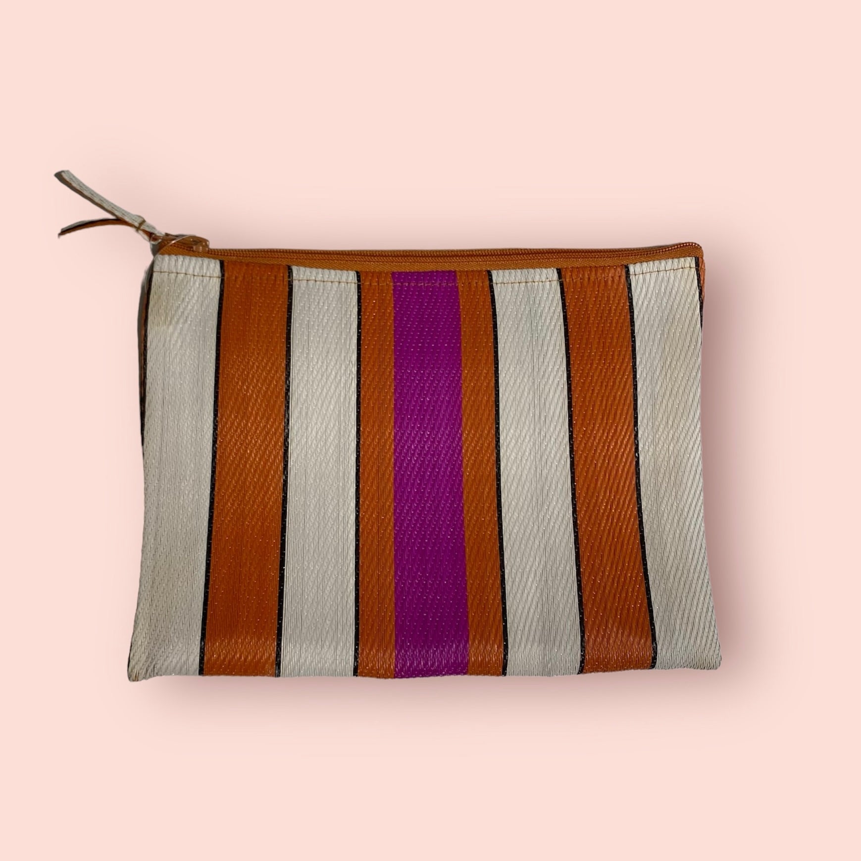 Recycled Plastic Zip Pouch - 8 assorted colours