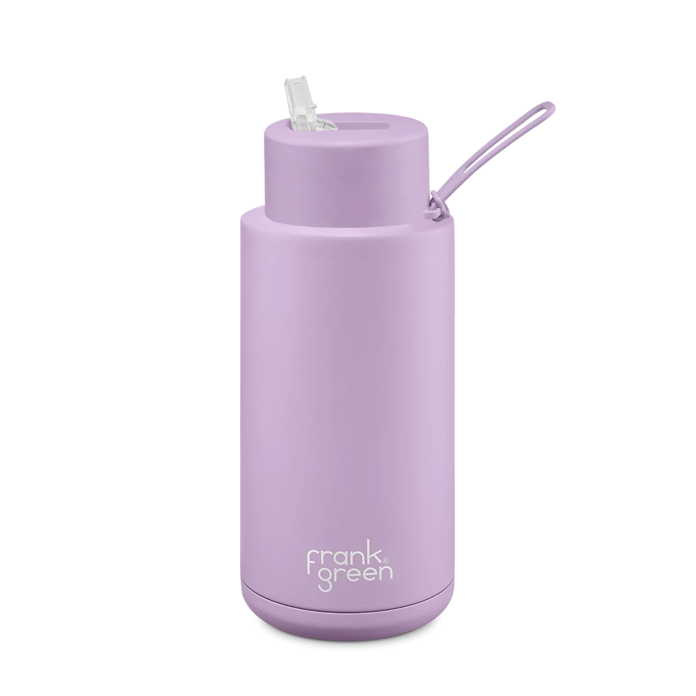 Frank Green Ceramic Reusable Bottle 34oz Straw Lid