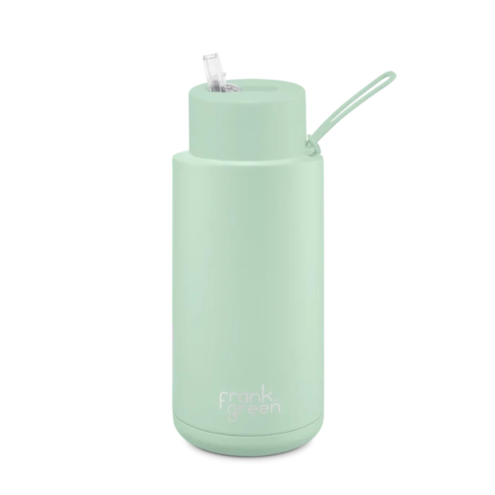 Frank Green Ceramic Reusable Bottle 34oz Straw Lid