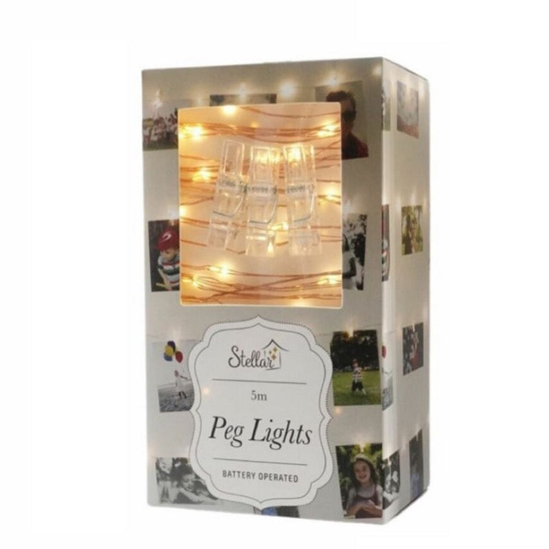 5m Photo Pegs Light String