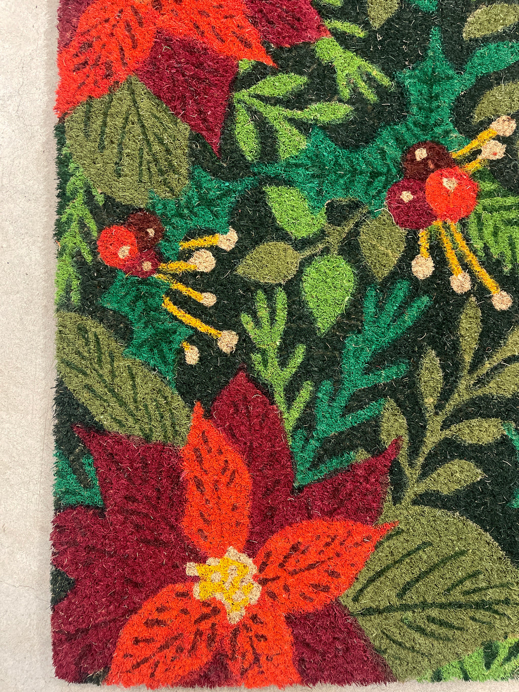 Doormat Coir - Poinsettias