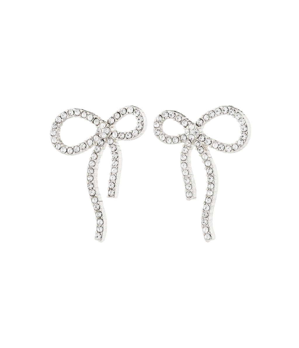 Jolanta Recycled Earring - Silver Plated - Crystal