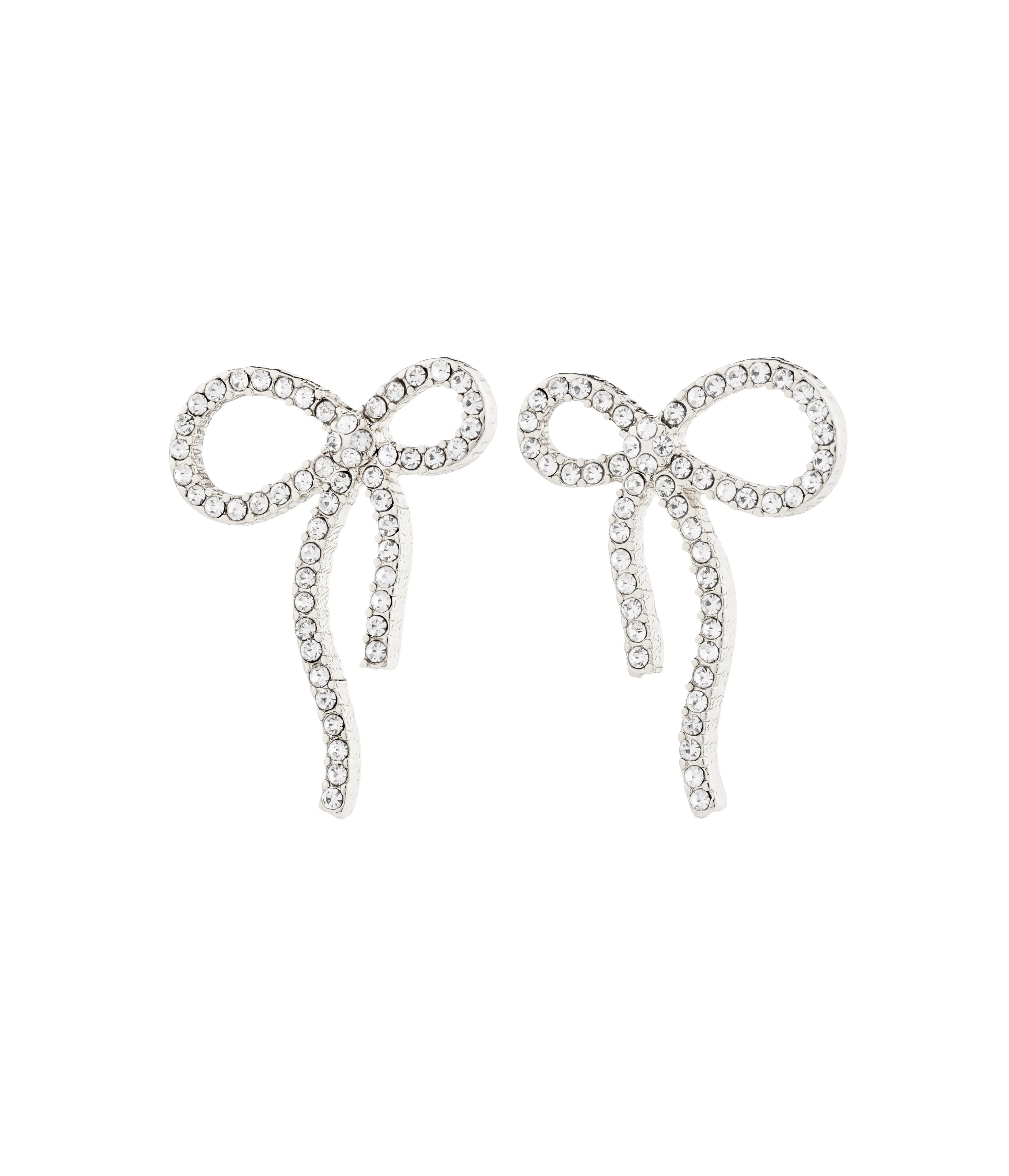 Jolanta Recycled Earring - Silver Plated - Crystal
