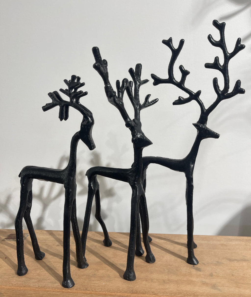 Metal Reindeer - Black
