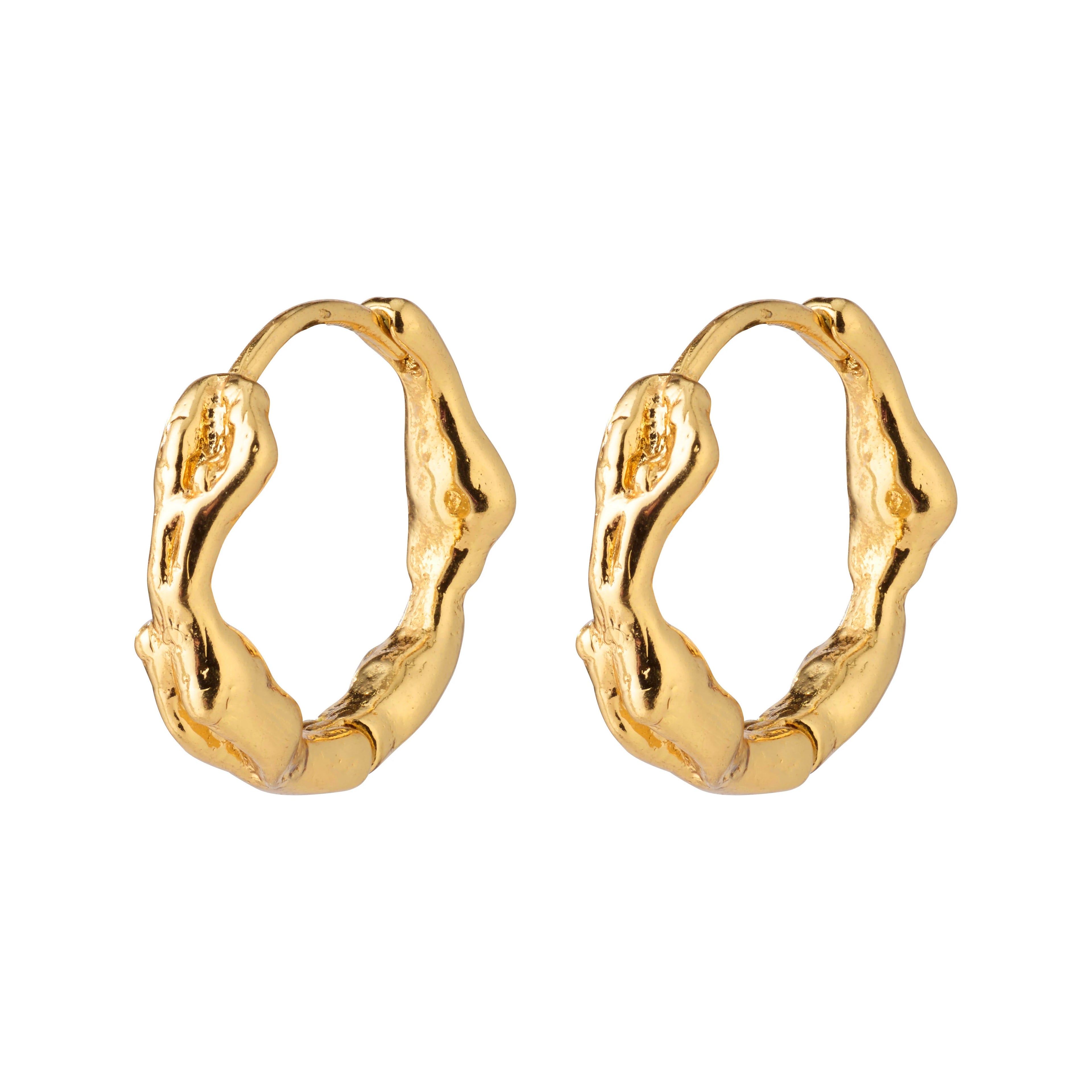 Zion Earrings Small Huggies - Gold Plated