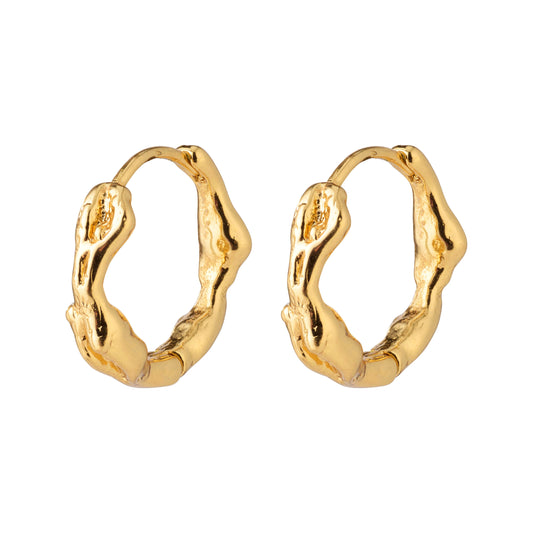 Zion Earrings Small Huggies - Gold Plated