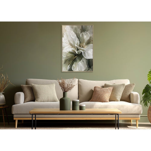 Flower in Green Framed Art