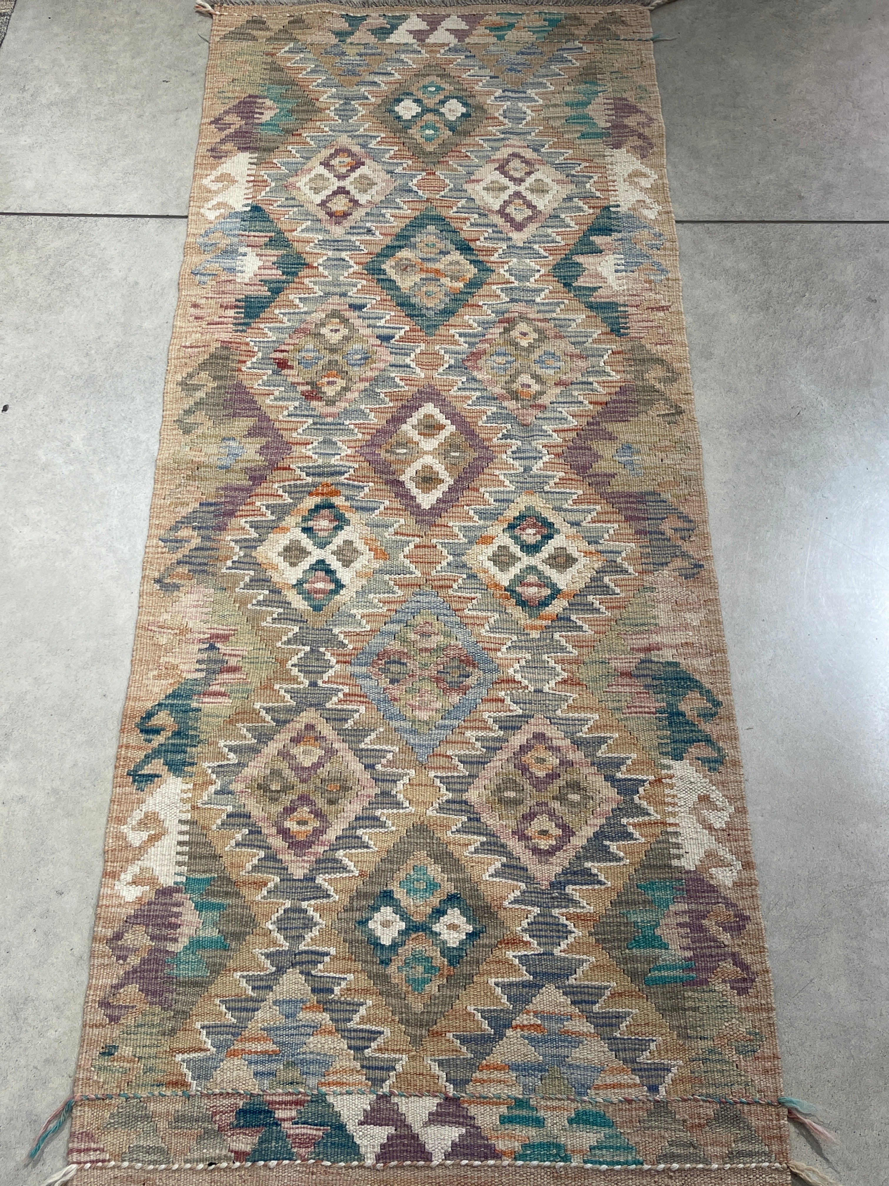 Vintage Handwoven Rug 161x66cm - piece 767