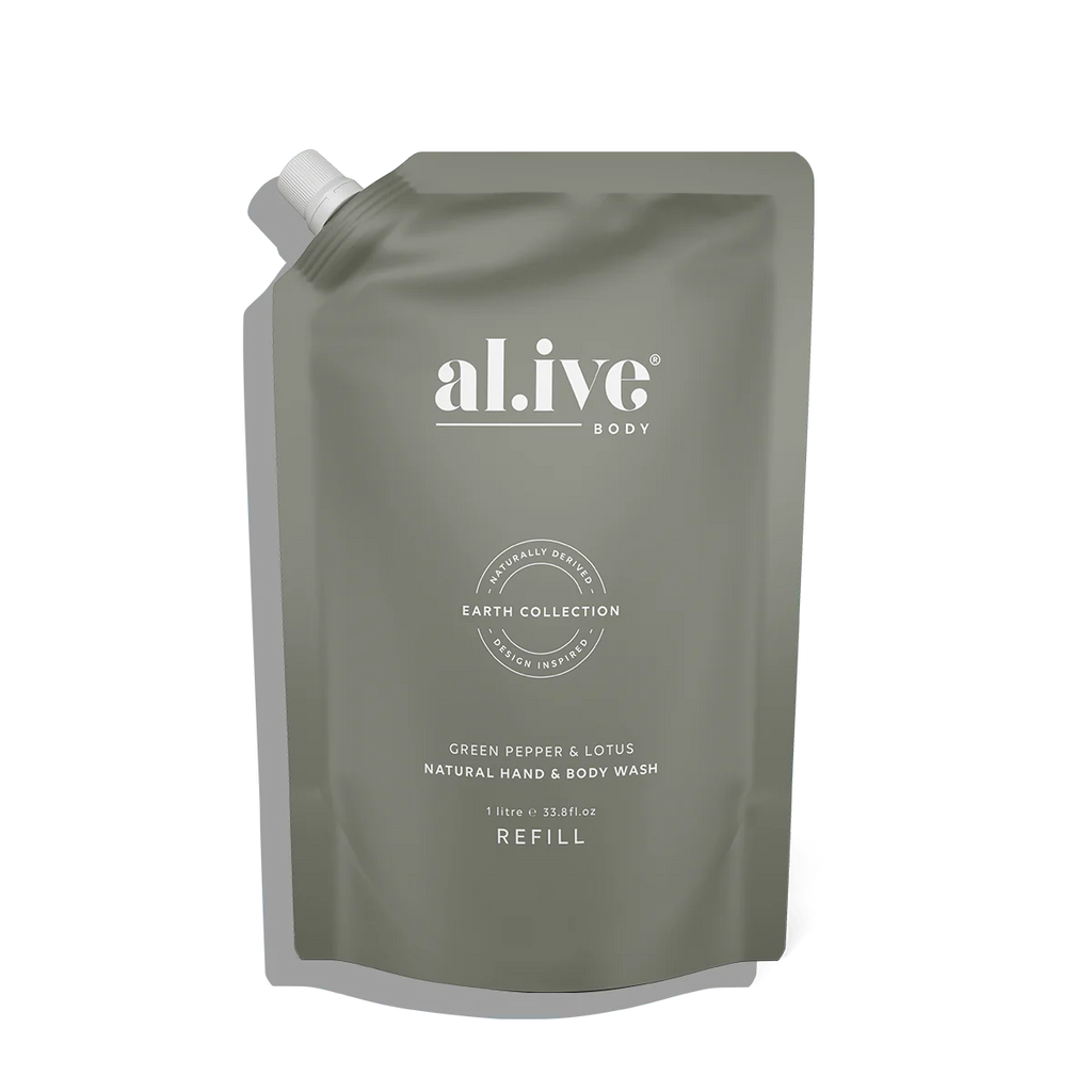 1 Ltr Wash Refill - Green Pepper & Lotus