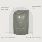 1 Ltr Wash Refill - Green Pepper & Lotus