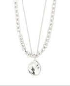 Sparkle Necklace 2 in 1 Set - Silver Plated