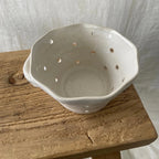 Magnolia Lane Rustic White Berry Bowl Handled