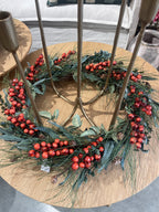 Foraged Red Berry Wreath Large