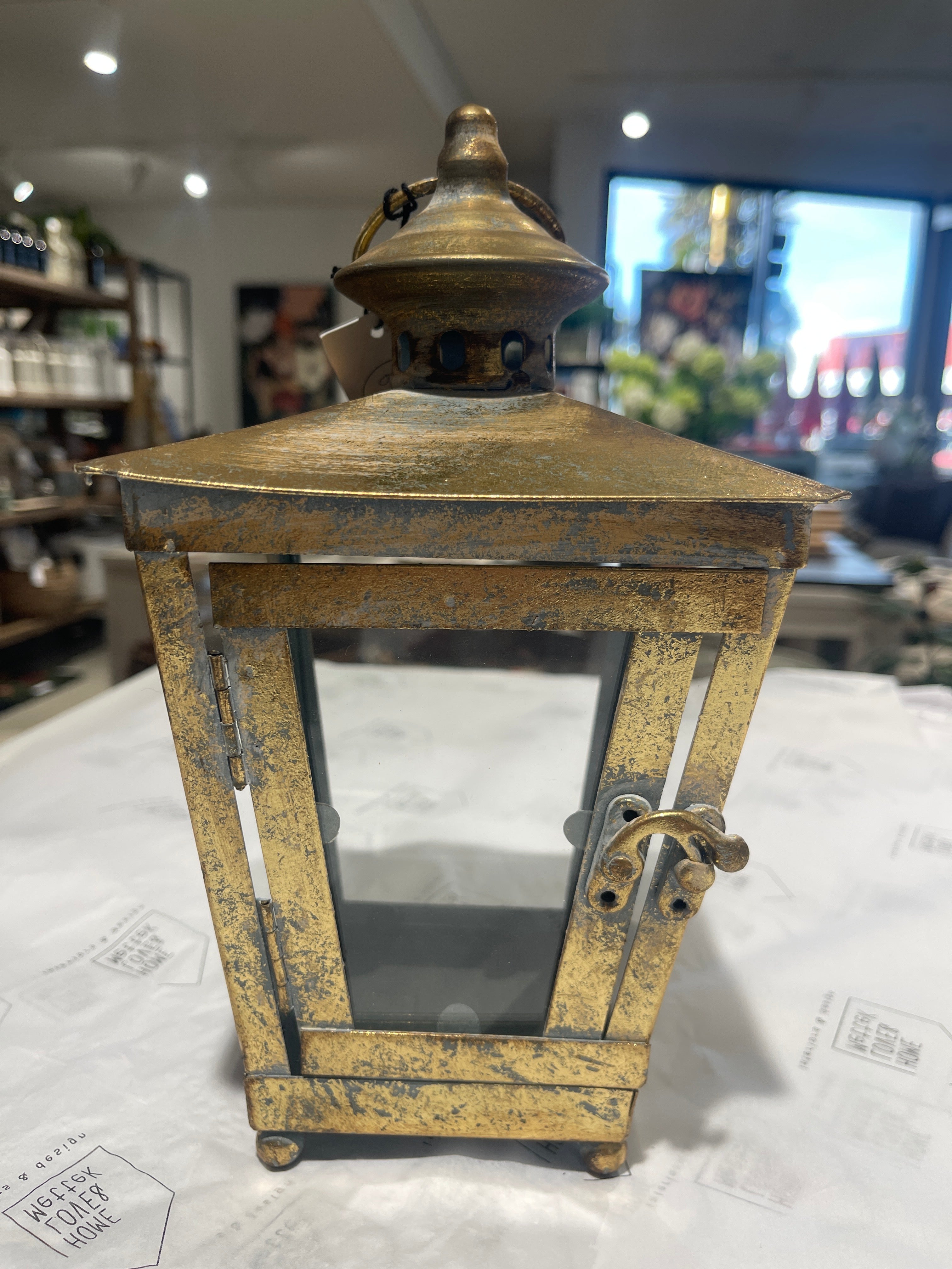 French Country Jemma Lantern Gold