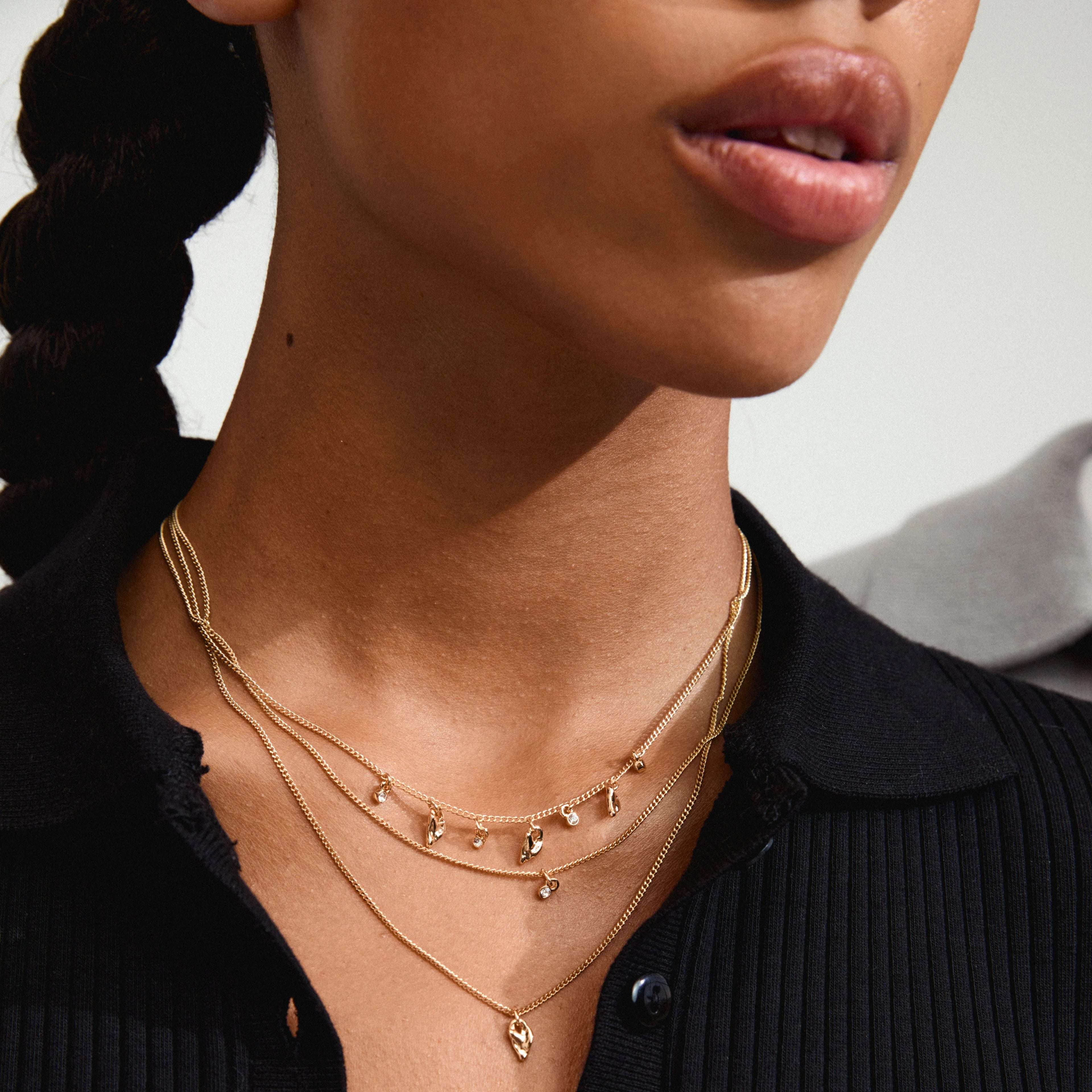 Jules Recycled Necklace - Gold Plated