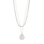 Nomad 2-in-1 coin necklace silver-plated