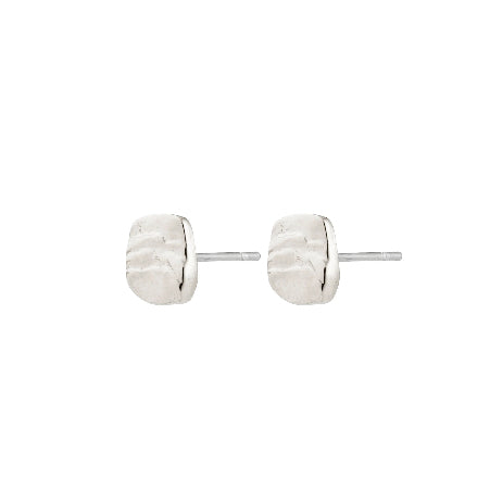 Sense Stud Earrings - Silver Plated