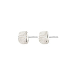 Sense Stud Earrings - Silver Plated