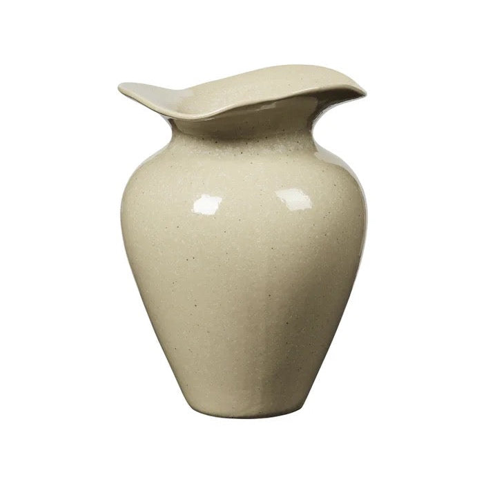 BROSTE Vase Florentina S - Glossy Beige