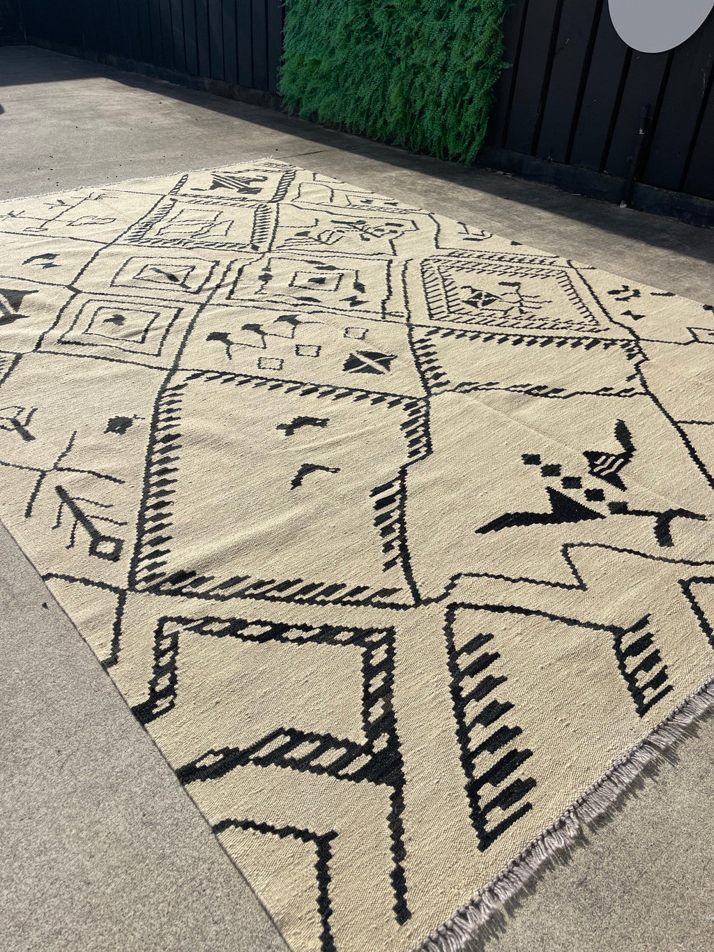 Hand Knotted Afghan neutral Killim