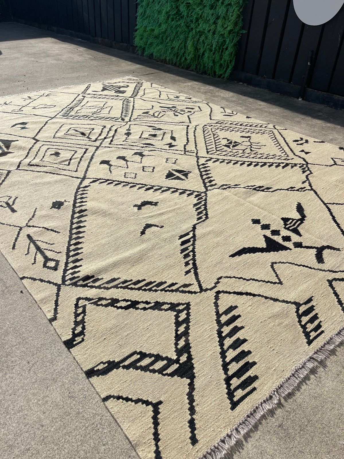 Hand Knotted Afghan neutral Killim