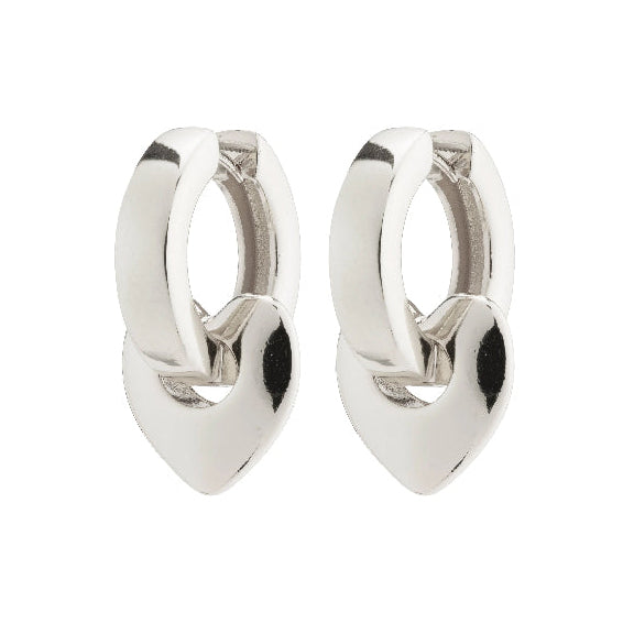 Iokaste Recycled Chunky Hoops - Silver Plated