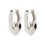 Iokaste Recycled Chunky Hoops - Silver Plated