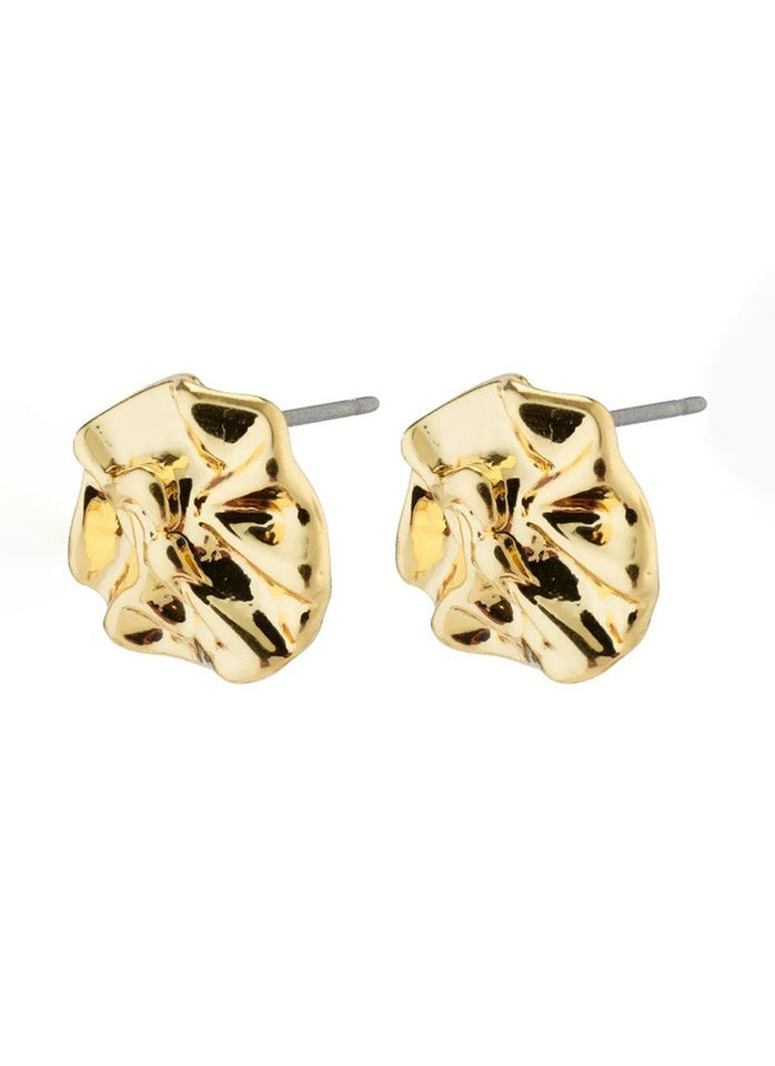 Willpower Recycled Earrings - Gold Plated
