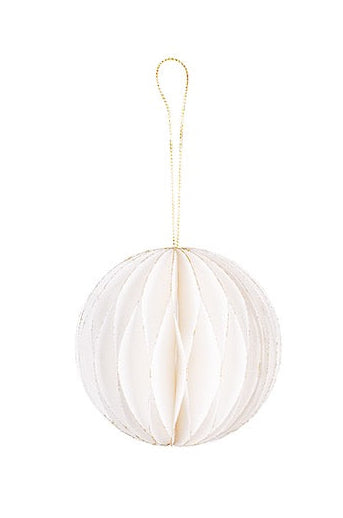Off White Paper Ball - 8cm