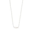 Hope Recycled Necklace - Silver Plated