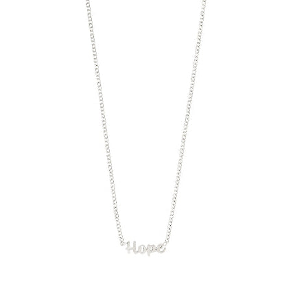 Hope Recycled Necklace - Silver Plated