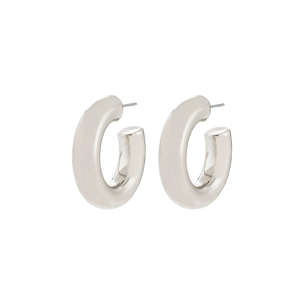 Phase Recycled Earrings - Silver Plated