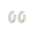 Phase Recycled Earrings - Silver Plated