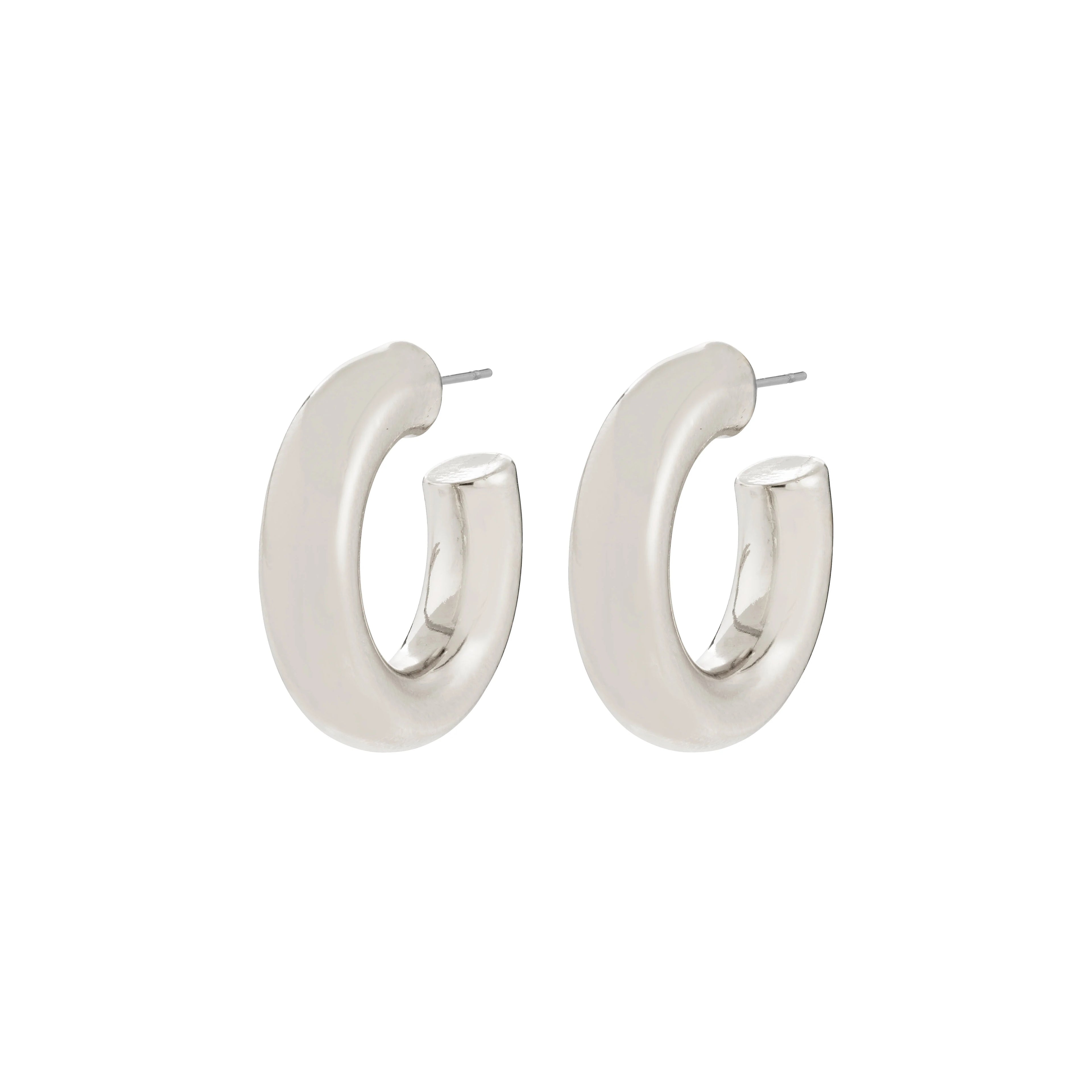 Phase Recycled Earrings - Silver Plated