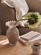 Broste Vase Jasmin Short - Taupe Warm Grey