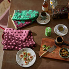 Sage and Clare Paige Tea Towel - Rosewood