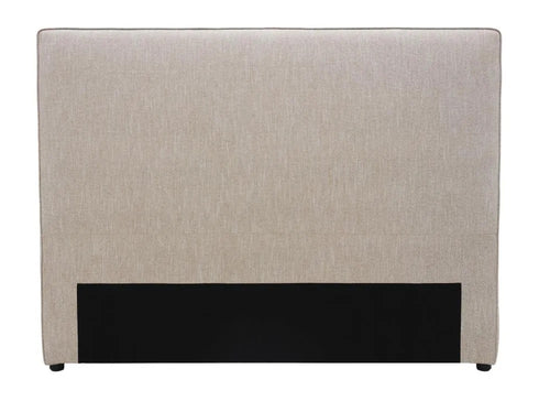 Piped Edge Headboard | Taupe Double/Queen - Preorder