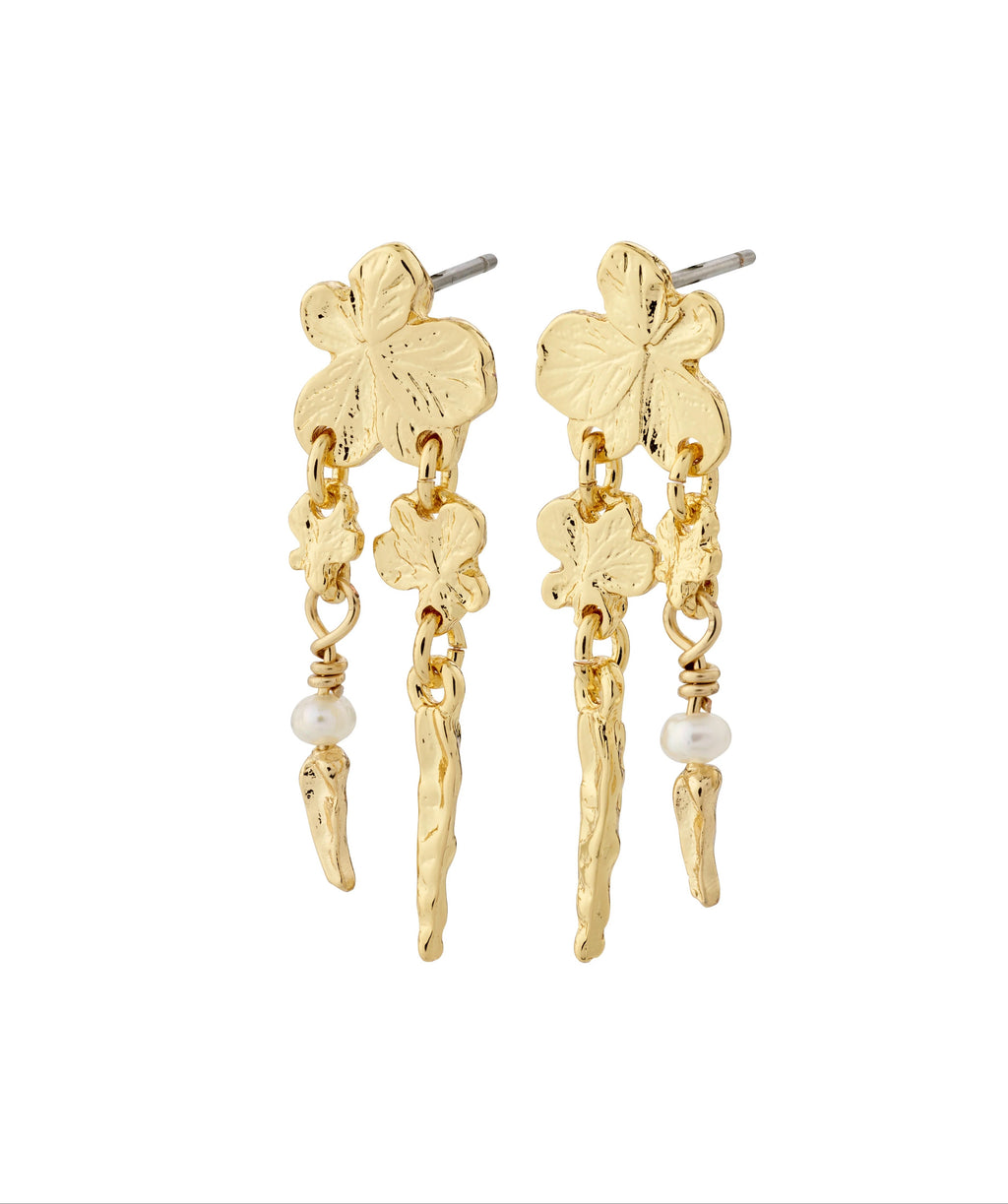 Zhuri Recycled Earrings - Gold Plated