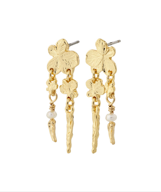 Zhuri Recycled Earrings - Gold Plated