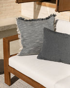 Caspian Cushion - Steel Blue
